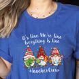 Gnome It's Fine I'm Fine Everything Is Fine Teacher Xmas Women's Heather T-Shirt Heather True Royal Gnome It's Fine I'm Fine Everything Is Fine Teacher Xmas Women's Heather T-Shirt Heather True Royal