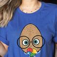 The Good Egg Teacher Halloween Costume Food Group Cute Women's Heather T-Shirt Heather True Royal The Good Egg Teacher Halloween Costume Food Group Cute Women's Heather T-Shirt Heather True Royal