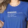 Grammar Teacher And Punny Punctuation Women's Heather T-Shirt Heather True Royal