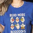 Groovy Halloween Ghost Read More Boooooks Librarian Teacher For Men Women Kids Women's Heather T-Shirt Heather True Royal Groovy Halloween Ghost Read More Boooooks Librarian Teacher For Men Women Kids Women's Heather T-Shirt Heather True Royal