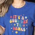 Groovy Its A Good Day To Dance Dance Teacher Women's Heather T-Shirt Heather True Royal Groovy Its A Good Day To Dance Dance Teacher Women's Heather T-Shirt Heather True Royal