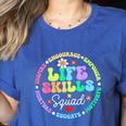 Groovy Life Skills Squad Teacher Special Ed SPED Team Crew Women's Heather T-Shirt Heather True Royal