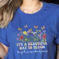 Groovy I Teach Tiny Humans About Jesus Christian Teacher Women's Heather T-Shirt Heather True Royal Groovy I Teach Tiny Humans About Jesus Christian Teacher Women's Heather T-Shirt Heather True Royal