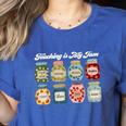Groovy Teaching Is My Jam Teacher Appreciation Women's Heather T-Shirt Heather True Royal Groovy Teaching Is My Jam Teacher Appreciation Women's Heather T-Shirt Heather True Royal
