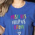 Growth Mindset Positive Back To School Teacher Student Women's Heather T-Shirt Heather True Royal