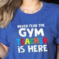 Gym Teacher Back To School Teacher Shirts For Men Women Girls Kids Women's Heather T-Shirt Heather True Royal