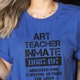 Halloween Art Teacher Prisoner Costume Women's Heather T-Shirt Heather True Royal Halloween Art Teacher Prisoner Costume Women's Heather T-Shirt Heather True Royal