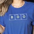 Halloween Boo Periodic Table Element Teachers Science Women's Heather T-Shirt Heather True Royal Halloween Boo Periodic Table Element Teachers Science Women's Heather T-Shirt Heather True Royal