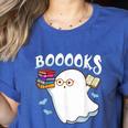Halloween Books Librarian English Teacher Reader Reading Women's Heather T-Shirt Heather True Royal Halloween Books Librarian English Teacher Reader Reading Women's Heather T-Shirt Heather True Royal