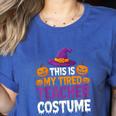 Halloween Costumes For Teachers Tired Teacher Costume Tee Women's Heather T-Shirt Heather True Royal