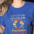 Halloween Lets Eat Kids English Teacher Costume Women Women's Heather T-Shirt Heather True Royal