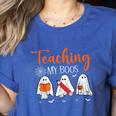 Halloween Ghost Teachers Teaching My Boos Costume Women Men Women's Heather T-Shirt Heather True Royal Halloween Ghost Teachers Teaching My Boos Costume Women Men Women's Heather T-Shirt Heather True Royal