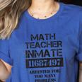 Halloween Math Teacher Prisoner Costume Women's Heather T-Shirt Heather True Royal Halloween Math Teacher Prisoner Costume Women's Heather T-Shirt Heather True Royal