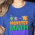 Halloween Monster Math Teacher Men Women Women's Heather T-Shirt Heather True Royal Halloween Monster Math Teacher Men Women Women's Heather T-Shirt Heather True Royal