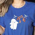 Halloween Music Note Ghost Teacher Fall Musical Instrument Women's Heather T-Shirt Heather True Royal Halloween Music Note Ghost Teacher Fall Musical Instrument Women's Heather T-Shirt Heather True Royal