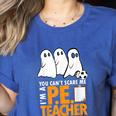 Halloween PE Teacher Shirt Can't Scare Me Women's Heather T-Shirt Heather True Royal Halloween PE Teacher Shirt Can't Scare Me Women's Heather T-Shirt Heather True Royal