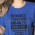 Halloween Science Teacher Prisoner Costume Women's Heather T-Shirt Heather True Royal Halloween Science Teacher Prisoner Costume Women's Heather T-Shirt Heather True Royal