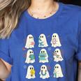 Halloween Science Teacher Student Ghost Laboratory Men Women Women's Heather T-Shirt Heather True Royal Halloween Science Teacher Student Ghost Laboratory Men Women Women's Heather T-Shirt Heather True Royal