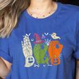 Halloween SPED Teacher Boo In ASL Boo Hands Sign Language Women's Heather T-Shirt Heather True Royal Halloween SPED Teacher Boo In ASL Boo Hands Sign Language Women's Heather T-Shirt Heather True Royal