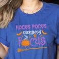 Halloween Teacher Or Student Hocus Pocus Everybody Focus For Men Women Kids Women's Heather T-Shirt Heather True Royal