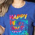 Happy 100th Day Of School Teacher Student 100 Days Tie Dye Men Women Kids Women's Heather T-Shirt Heather True Royal Happy 100th Day Of School Teacher Student 100 Days Tie Dye Men Women Kids Women's Heather T-Shirt Heather True Royal