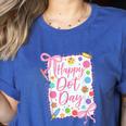 Happy Dot Day Bow Coquette For Teacher Girls Women's Heather T-Shirt Heather True Royal Happy Dot Day Bow Coquette For Teacher Girls Women's Heather T-Shirt Heather True Royal