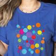 Happy Dot Day Colorful Polka Dot Art Teacher Student Kids Women's Heather T-Shirt Heather True Royal