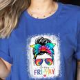 Happy Fri-Yay Friday Teacher Life Happy Friday Women's Heather T-Shirt Heather True Royal