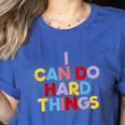 I Can Do Hard Things Teacher Inspiration Do Hard Things Women's Heather T-Shirt Heather True Royal I Can Do Hard Things Teacher Inspiration Do Hard Things Women's Heather T-Shirt Heather True Royal