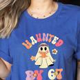 Haunted By 67 Meme Six Seven 6 7 Halloween Teachers Women's Heather T-Shirt Heather True Royal