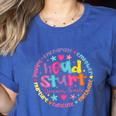 Head Start Dream Team Squad Teacher Headstart Back To School Women's Heather T-Shirt Heather True Royal Head Start Dream Team Squad Teacher Headstart Back To School Women's Heather T-Shirt Heather True Royal