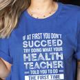 Health Teacher Tshirt Appreciation For Men Women Women's Heather T-Shirt Heather True Royal