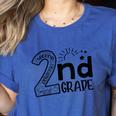 Hello On To 2nd Grade Teachers Boys And Team Secound Grade Women's Heather T-Shirt Heather True Royal Hello On To 2nd Grade Teachers Boys And Team Secound Grade Women's Heather T-Shirt Heather True Royal
