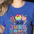 Hello 3rd Grade Boy Girl Teacher Back To School 3rd Grade Women's Heather T-Shirt Heather True Royal Hello 3rd Grade Boy Girl Teacher Back To School 3rd Grade Women's Heather T-Shirt Heather True Royal