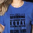 High School Teacher Personalized Women's Heather T-Shirt Heather True Royal