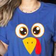 Hilarious Turkey Halloween Thanksgiving Teacher Nurse Women's Heather T-Shirt Heather True Royal Hilarious Turkey Halloween Thanksgiving Teacher Nurse Women's Heather T-Shirt Heather True Royal