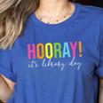 Hooray It's Library Day Teacher Reader Books Back To School Women's Heather T-Shirt Heather True Royal Hooray It's Library Day Teacher Reader Books Back To School Women's Heather T-Shirt Heather True Royal