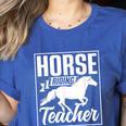 Horse Riding Teacher Rider Lover Equestrian Men Women Kids Women's Heather T-Shirt Heather True Royal Horse Riding Teacher Rider Lover Equestrian Men Women Kids Women's Heather T-Shirt Heather True Royal