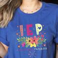 IEP I Encourage Progress Teacher Special Education Men Women Women's Heather T-Shirt Heather True Royal IEP I Encourage Progress Teacher Special Education Men Women Women's Heather T-Shirt Heather True Royal