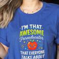 I'm That Awesome Paraeducator Teacher Women's Heather T-Shirt Heather True Royal I'm That Awesome Paraeducator Teacher Women's Heather T-Shirt Heather True Royal