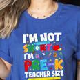 I'm Not Short I'm Pre-K Teacher Size Back To School Teacher Women's Heather T-Shirt Heather True Royal I'm Not Short I'm Pre-K Teacher Size Back To School Teacher Women's Heather T-Shirt Heather True Royal