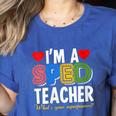 I'm A SPED Teacher Special Education Teacher Women's Heather T-Shirt Heather True Royal I'm A SPED Teacher Special Education Teacher Women's Heather T-Shirt Heather True Royal