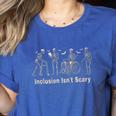 Inclusion Isn't Scary Skeleton Halloween Sped Teacher Premium Tri-Blend Women's Heather T-Shirt Heather True Royal Inclusion Isn't Scary Skeleton Halloween Sped Teacher Premium Tri-Blend Women's Heather T-Shirt Heather True Royal