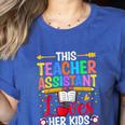Instructional Assistant Loves Her Kids Teacher Assistant Women's Heather T-Shirt Heather True Royal Instructional Assistant Loves Her Kids Teacher Assistant Women's Heather T-Shirt Heather True Royal