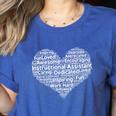 Instructional Assistant Teacher Appreciation T Shirt Women's Heather T-Shirt Heather True Royal