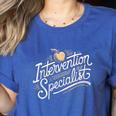 Intervention Teacher Intervention Specialist Women's Heather T-Shirt Heather True Royal Intervention Teacher Intervention Specialist Women's Heather T-Shirt Heather True Royal