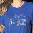 It's a Beautiful Day For Learning Teacher Students Women Women's Heather T-Shirt Heather True Royal