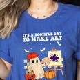 It's A Bootiful Day To Make Art Groovy Art Teacher Halloween Women's Heather T-Shirt Heather True Royal It's A Bootiful Day To Make Art Groovy Art Teacher Halloween Women's Heather T-Shirt Heather True Royal