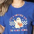 It's A Bootiful Day To Make Music Teacher Musician Halloween For Men Women Kids Women's Heather T-Shirt Heather True Royal It's A Bootiful Day To Make Music Teacher Musician Halloween For Men Women Kids Women's Heather T-Shirt Heather True Royal