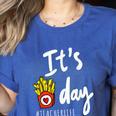 It's Fry Day Teacher Life Women's Heather T-Shirt Heather True Royal It's Fry Day Teacher Life Women's Heather T-Shirt Heather True Royal